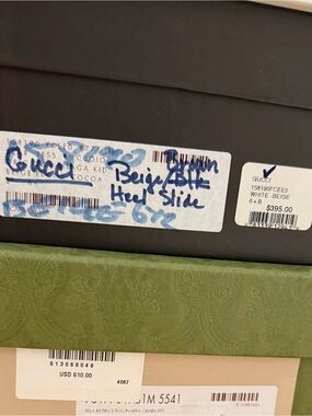 NWT Vintage Gucci empty shoe boxes Black